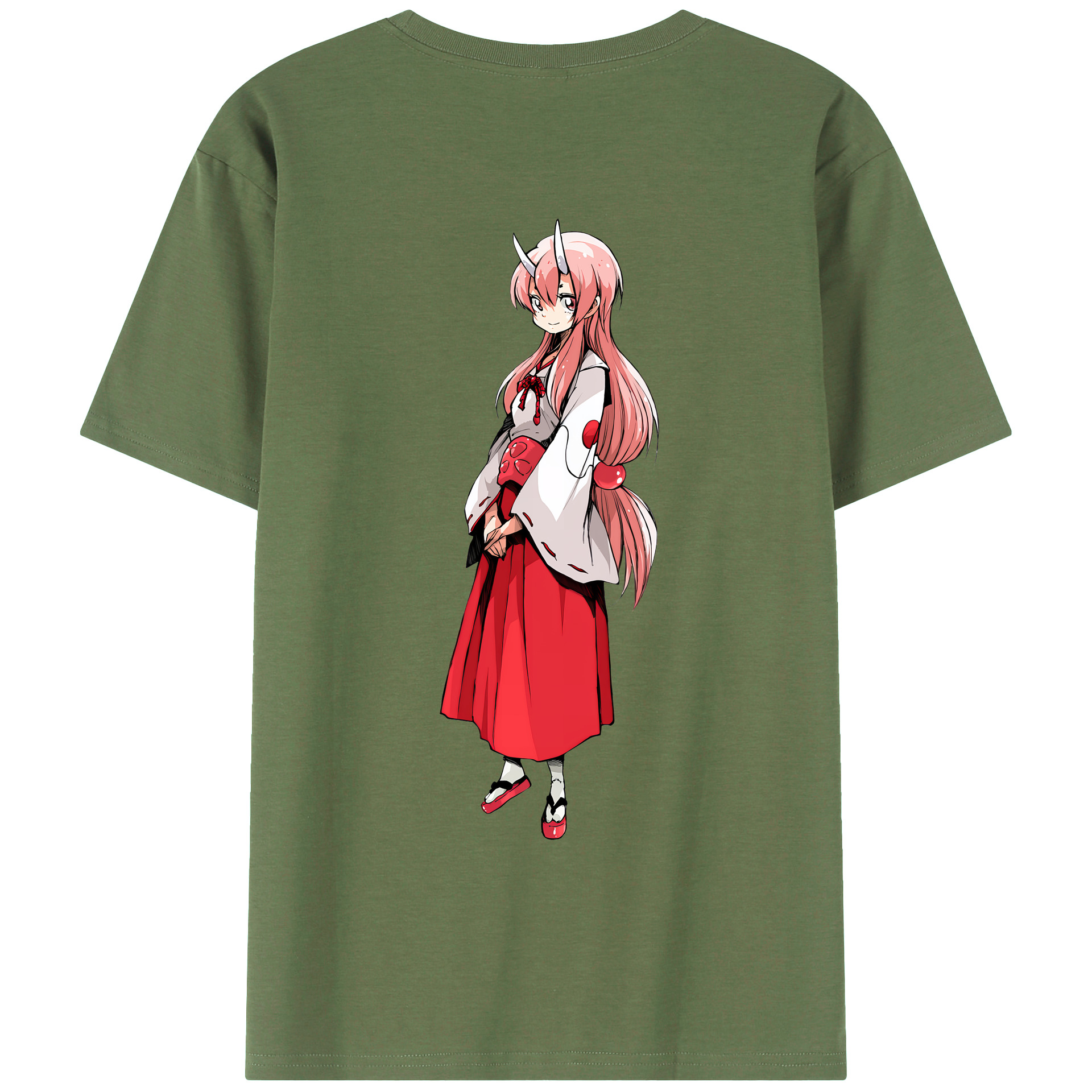 （画像用） 転スラ Regarding Reincarnated to Slime 綿100％ メンズ半袖Tシャツ（バックプリント） 通気性